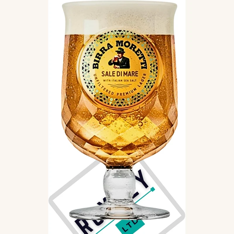 Birra Moretti Sale di mare unfiltered pint glass