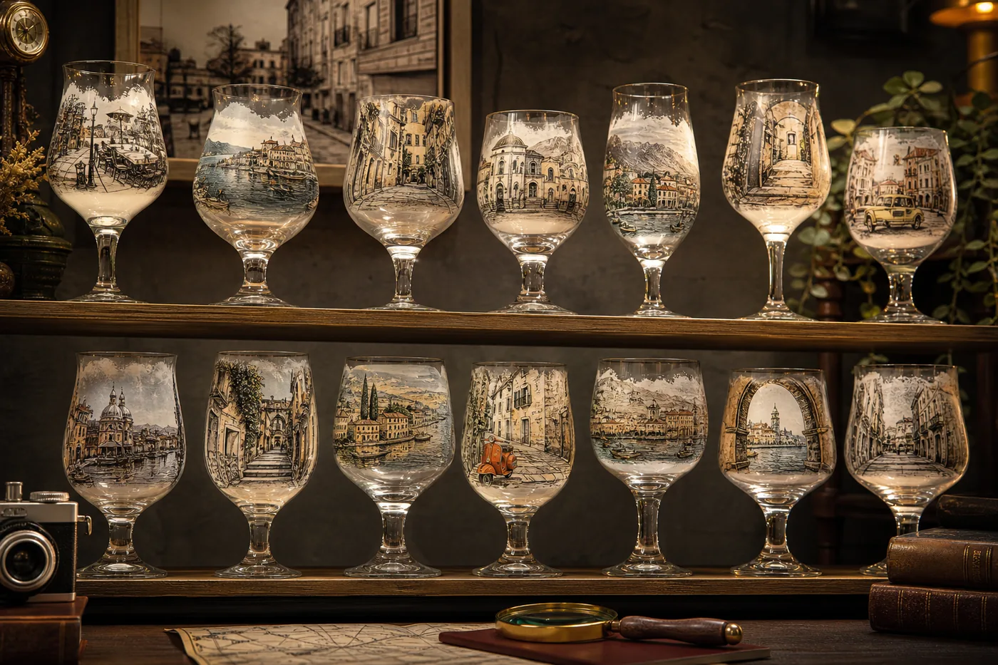 Decorative tulips illustrated sleeve shelving